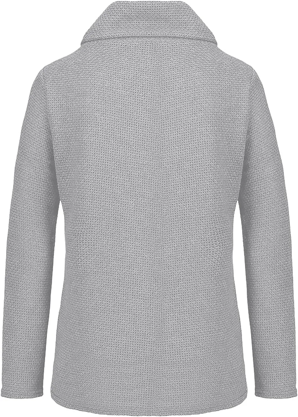 Women's Oversized Turtleneck Spilt Casual Loose Button Knit Tunic Pullover Sweater Blouse Tops 2024 Fall Outfits