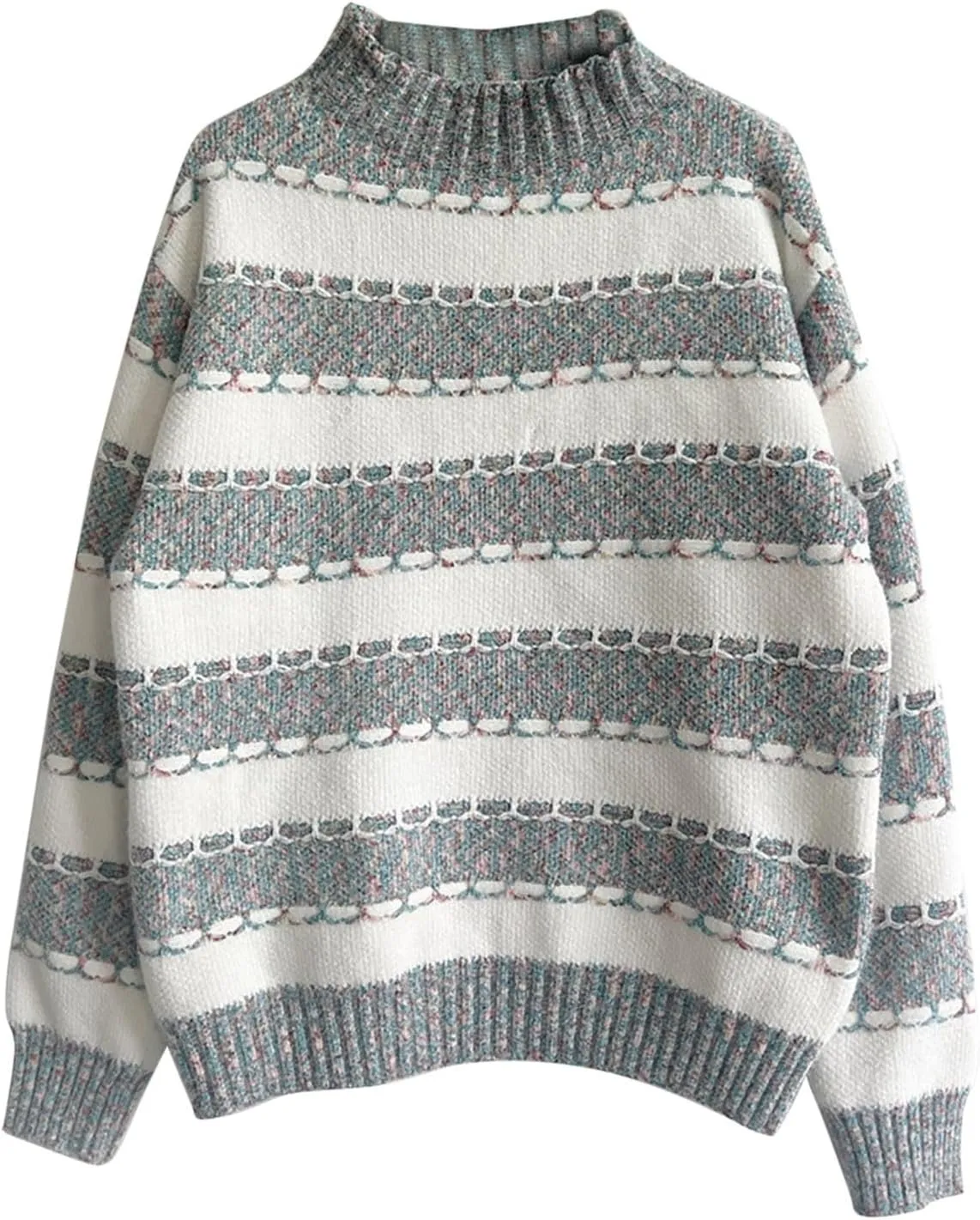 Women's Oversized Turtleneck Sweaters Comfy Long Sleeve Jumper Ribbed Knit Pullover Daily Tops 2024 Fall Outfits