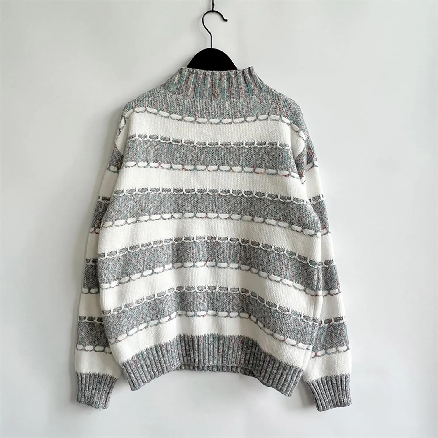 Women's Oversized Turtleneck Sweaters Comfy Long Sleeve Jumper Ribbed Knit Pullover Daily Tops 2024 Fall Outfits