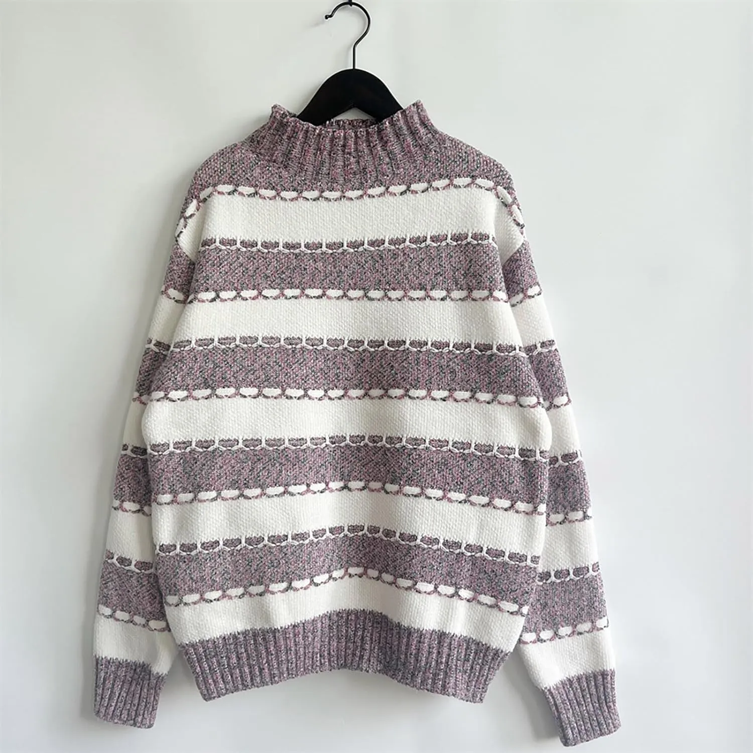 Women's Oversized Turtleneck Sweaters Comfy Long Sleeve Jumper Ribbed Knit Pullover Daily Tops 2024 Fall Outfits