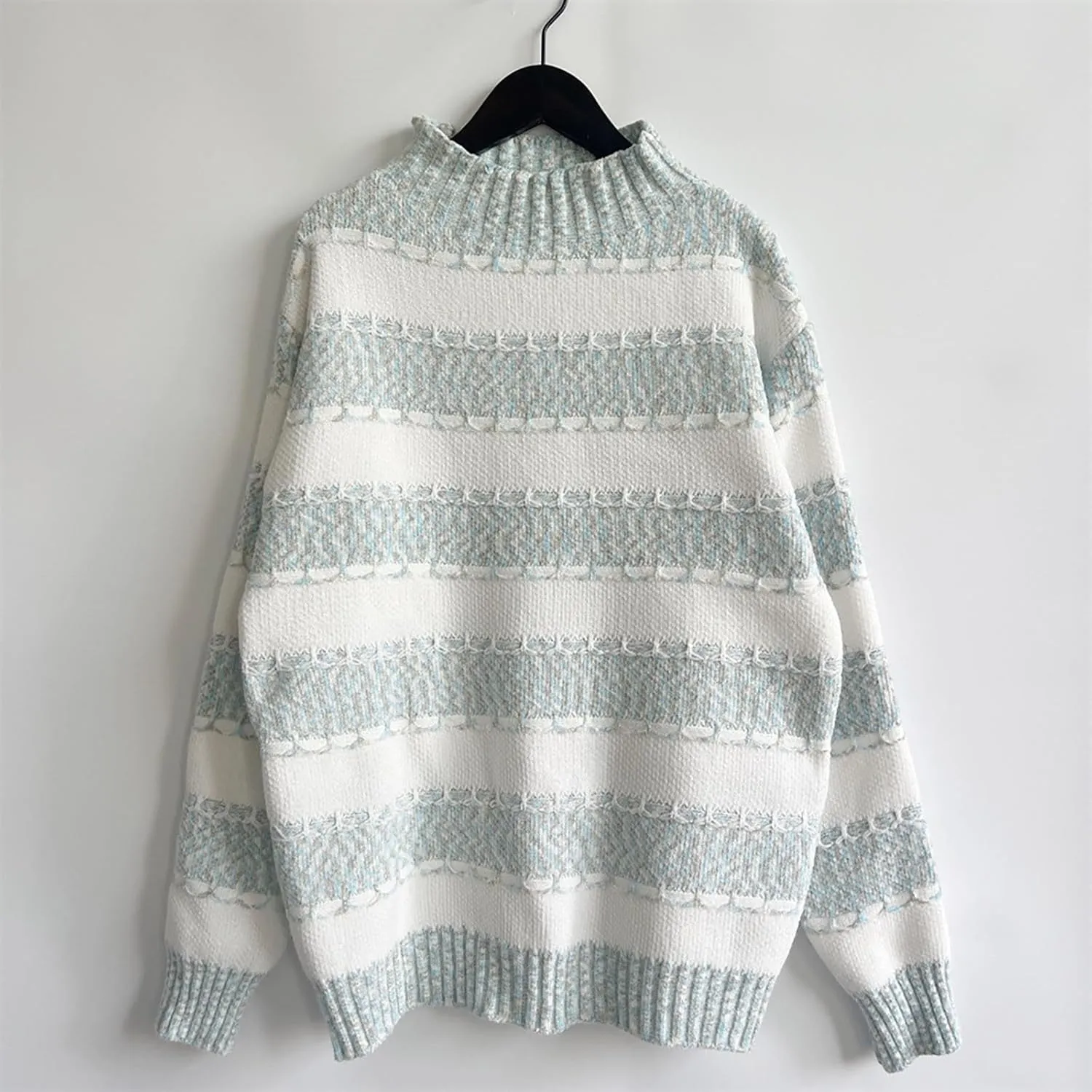 Women's Oversized Turtleneck Sweaters Comfy Long Sleeve Jumper Ribbed Knit Pullover Daily Tops 2024 Fall Outfits