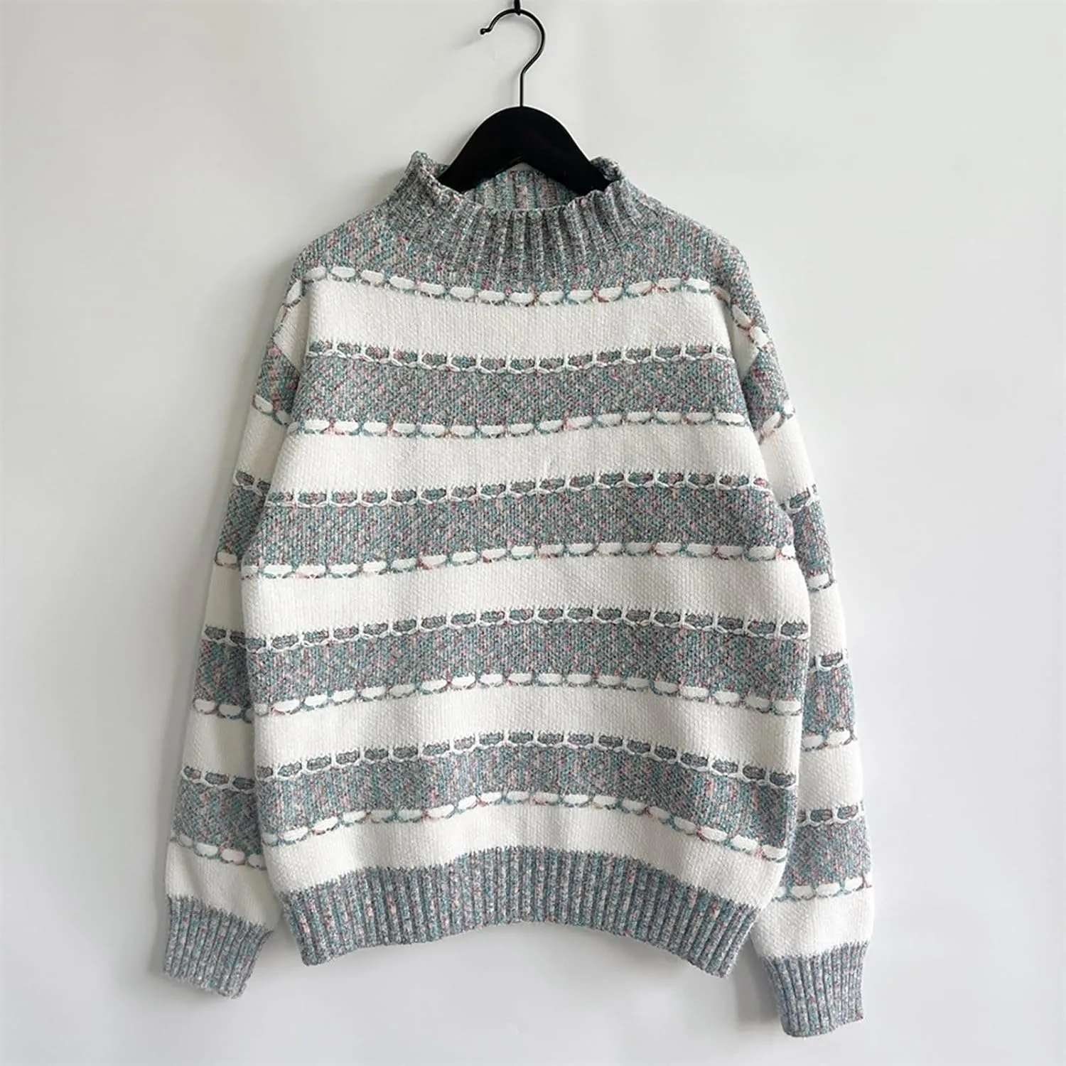 Women's Oversized Turtleneck Sweaters Comfy Long Sleeve Jumper Ribbed Knit Pullover Daily Tops 2024 Fall Outfits