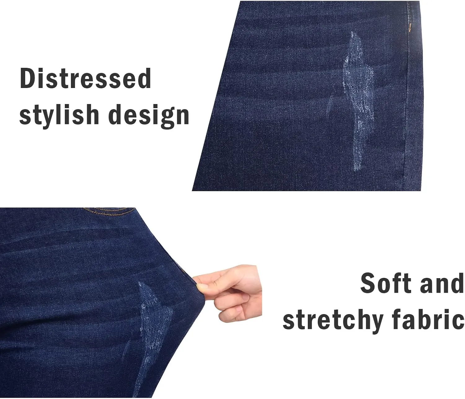 Womens Plus Size Skinny Jeans High Waisted Stretchy Classic Ankle Jean