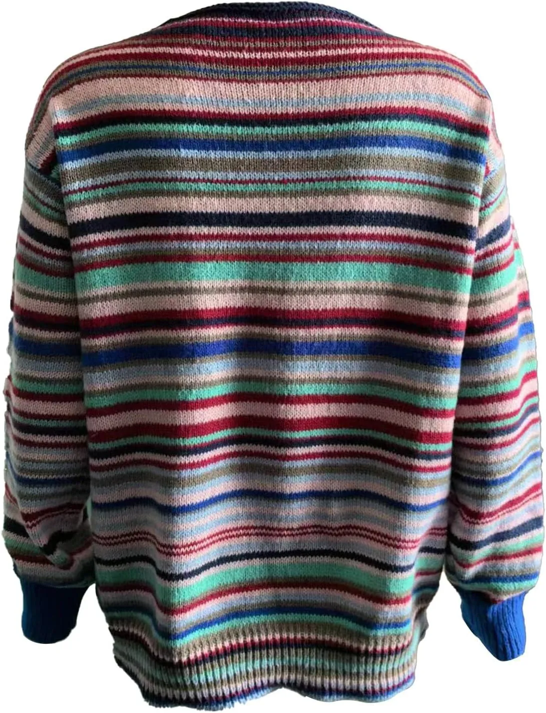 Womens Pullover Sweaters Cropped Lapel Collar V Neck Chunky Knitted Casual Slouchy Loose Jumper Tops Fashion 2024