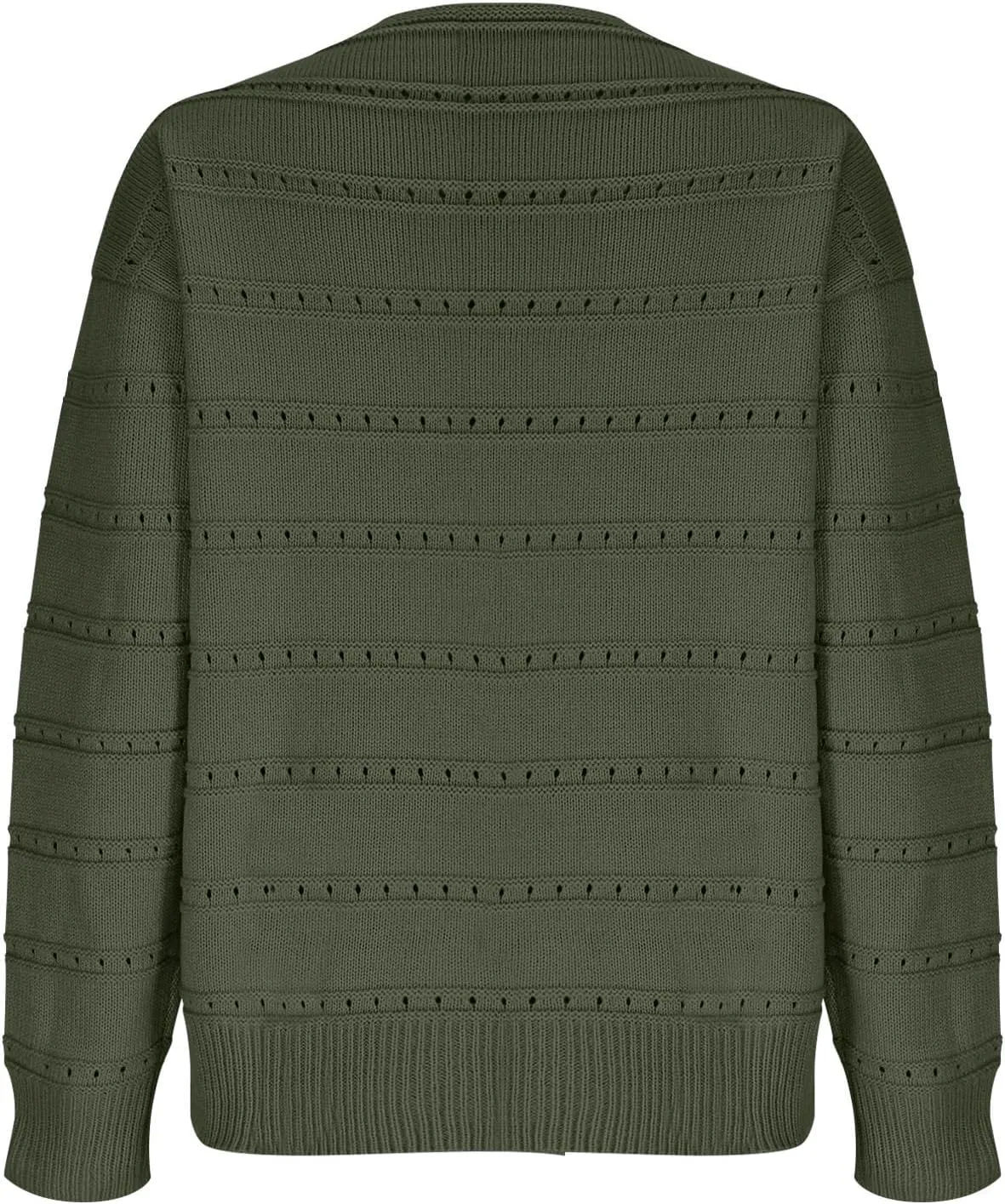 Womens Striped Sweater Casual Ribbed Knit Oversized Sweaters Crewneck Striped Color Block Loose Pullover Cute Tops