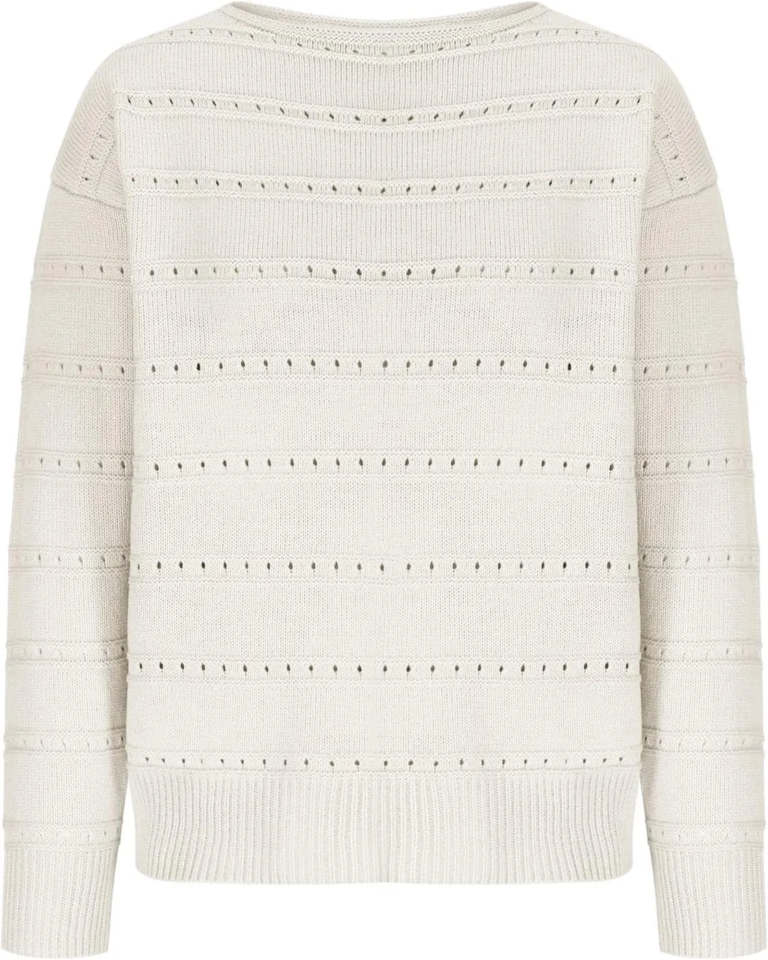 Womens Striped Sweater Casual Ribbed Knit Oversized Sweaters Crewneck Striped Color Block Loose Pullover Cute Tops