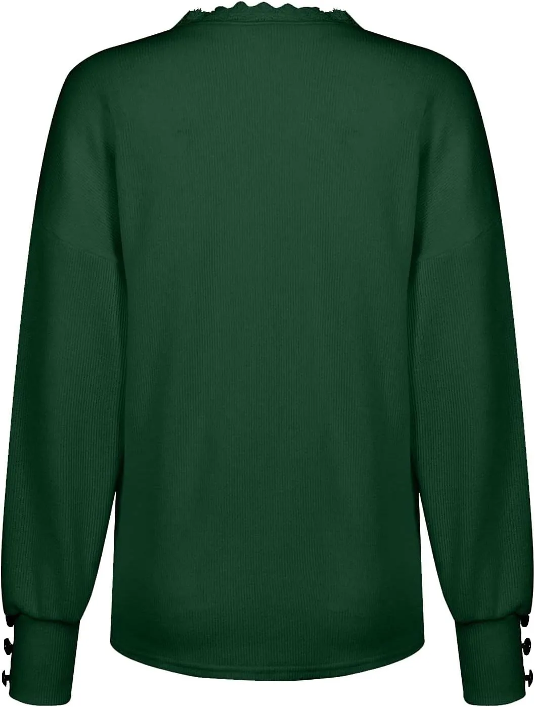Womens Sweaters Trendy Fashion Long Sleeve Shirts Crochet V Neck Knit Pullover Tops Outfits Fall 2024 Oversized