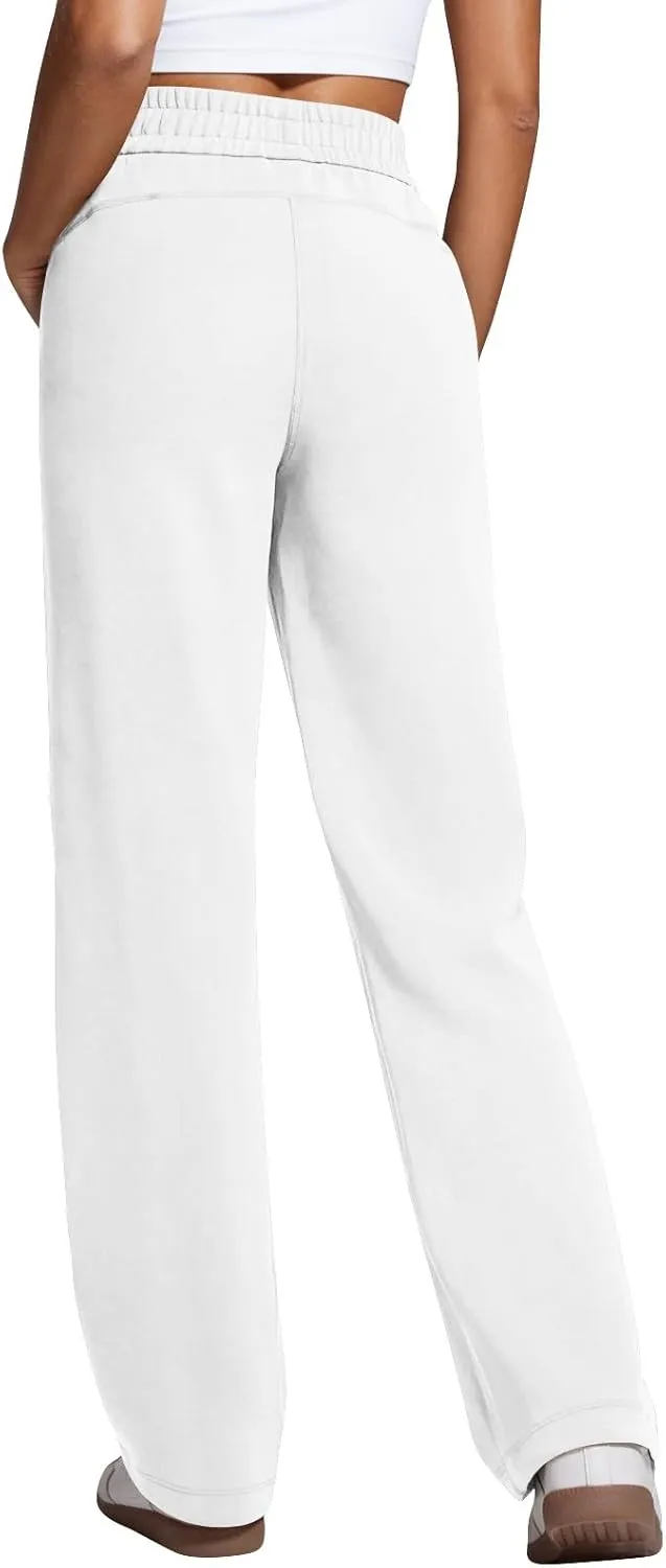 Women's Sweatpants Baggy Comfy Soft Drawstring High Waisted Workout Pants Wide Leg Lounge Pants with Pockets