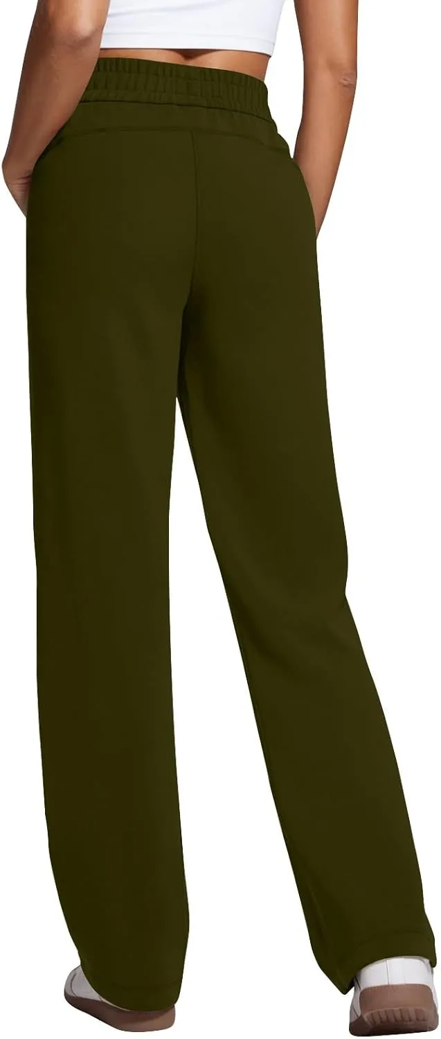 Women's Sweatpants Baggy Comfy Soft Drawstring High Waisted Workout Pants Wide Leg Lounge Pants with Pockets