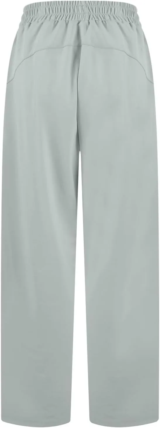 Women's Sweatpants Baggy Comfy Soft Drawstring High Waisted Workout Pants Wide Leg Lounge Pants with Pockets