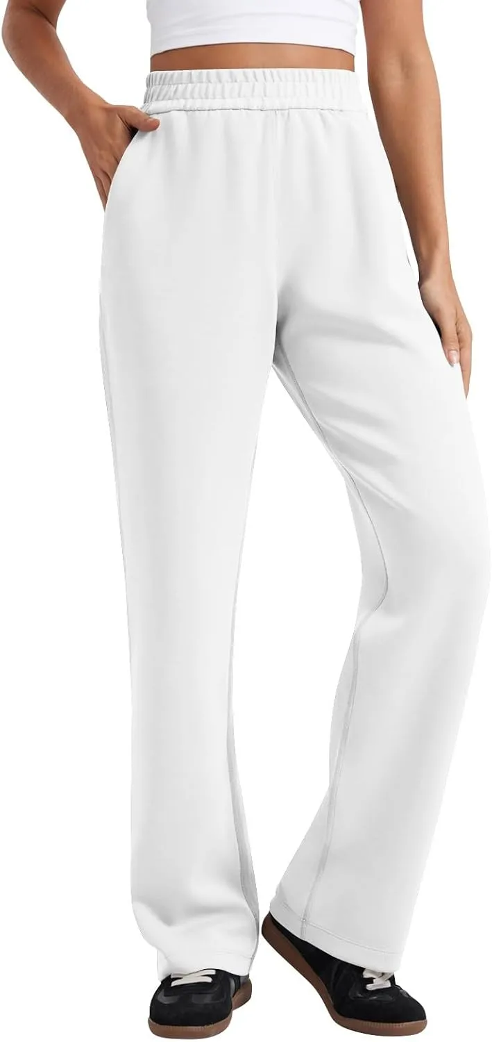 Women's Sweatpants Baggy Comfy Soft Drawstring High Waisted Workout Pants Wide Leg Lounge Pants with Pockets