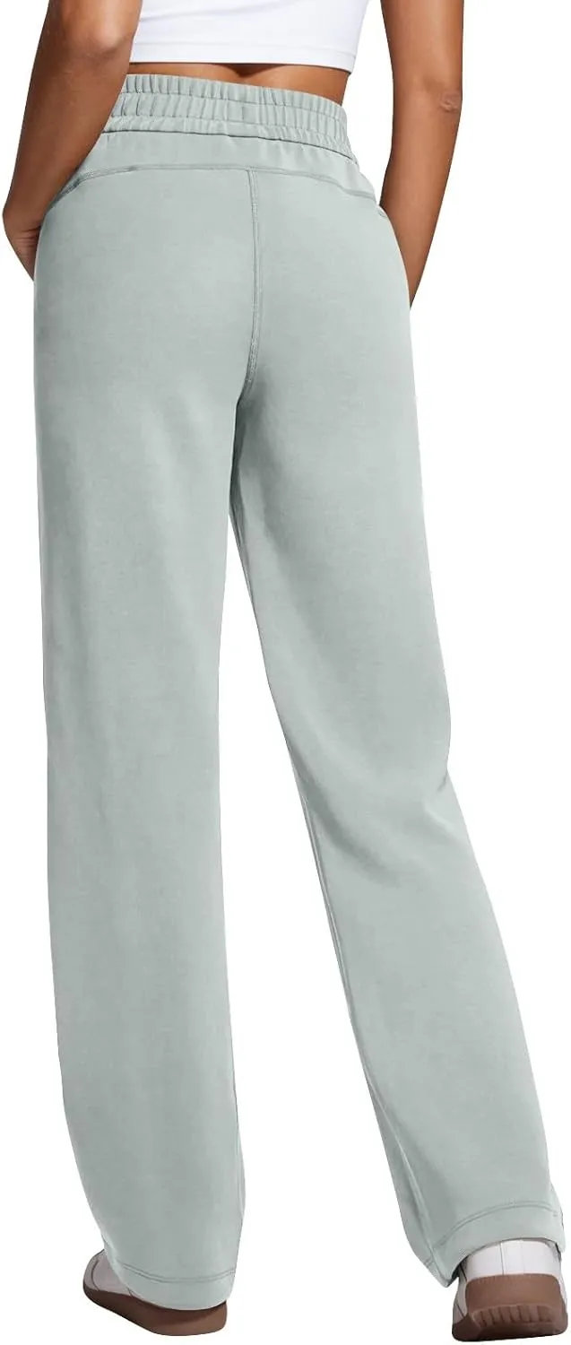 Women's Sweatpants Baggy Comfy Soft Drawstring High Waisted Workout Pants Wide Leg Lounge Pants with Pockets
