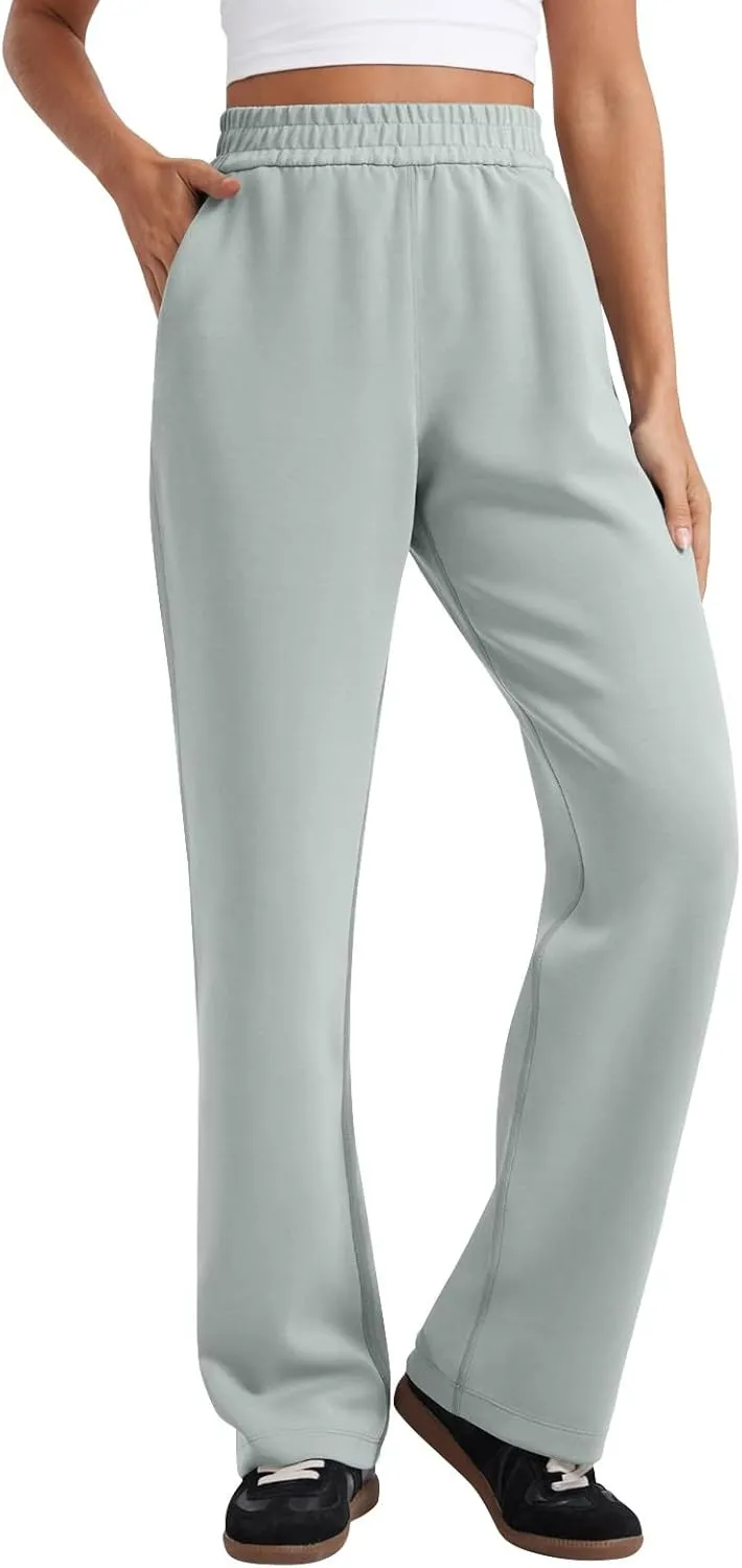 Women's Sweatpants Baggy Comfy Soft Drawstring High Waisted Workout Pants Wide Leg Lounge Pants with Pockets