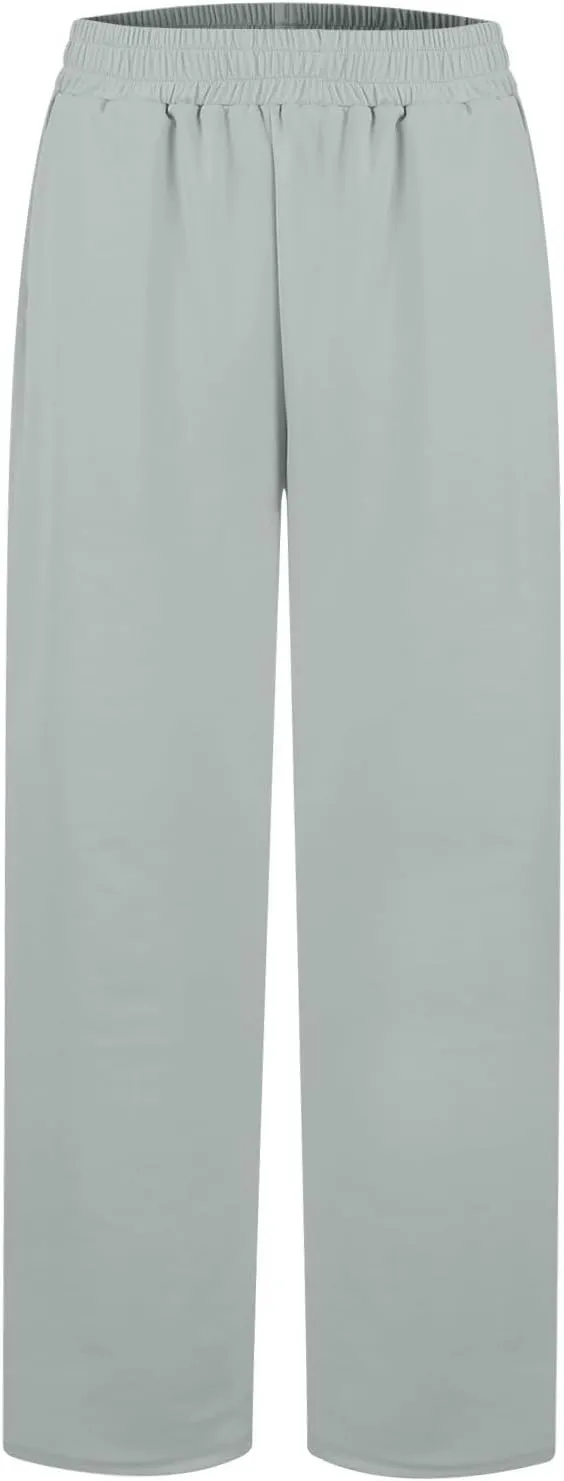 Womens Sweatpants with Pockets Soft Baggy Modal Drawstring Waist Wide Leg Pants Outdoor Workout Pants
