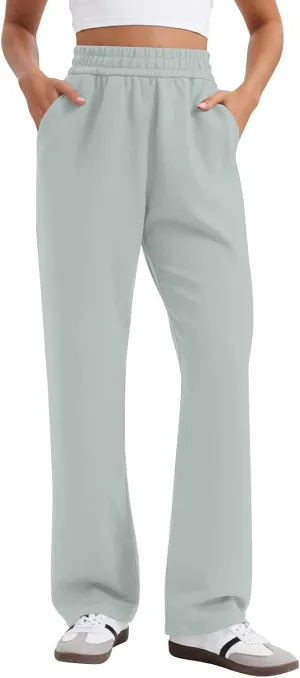 Womens Sweatpants with Pockets Soft Baggy Modal Drawstring Waist Wide Leg Pants Outdoor Workout Pants