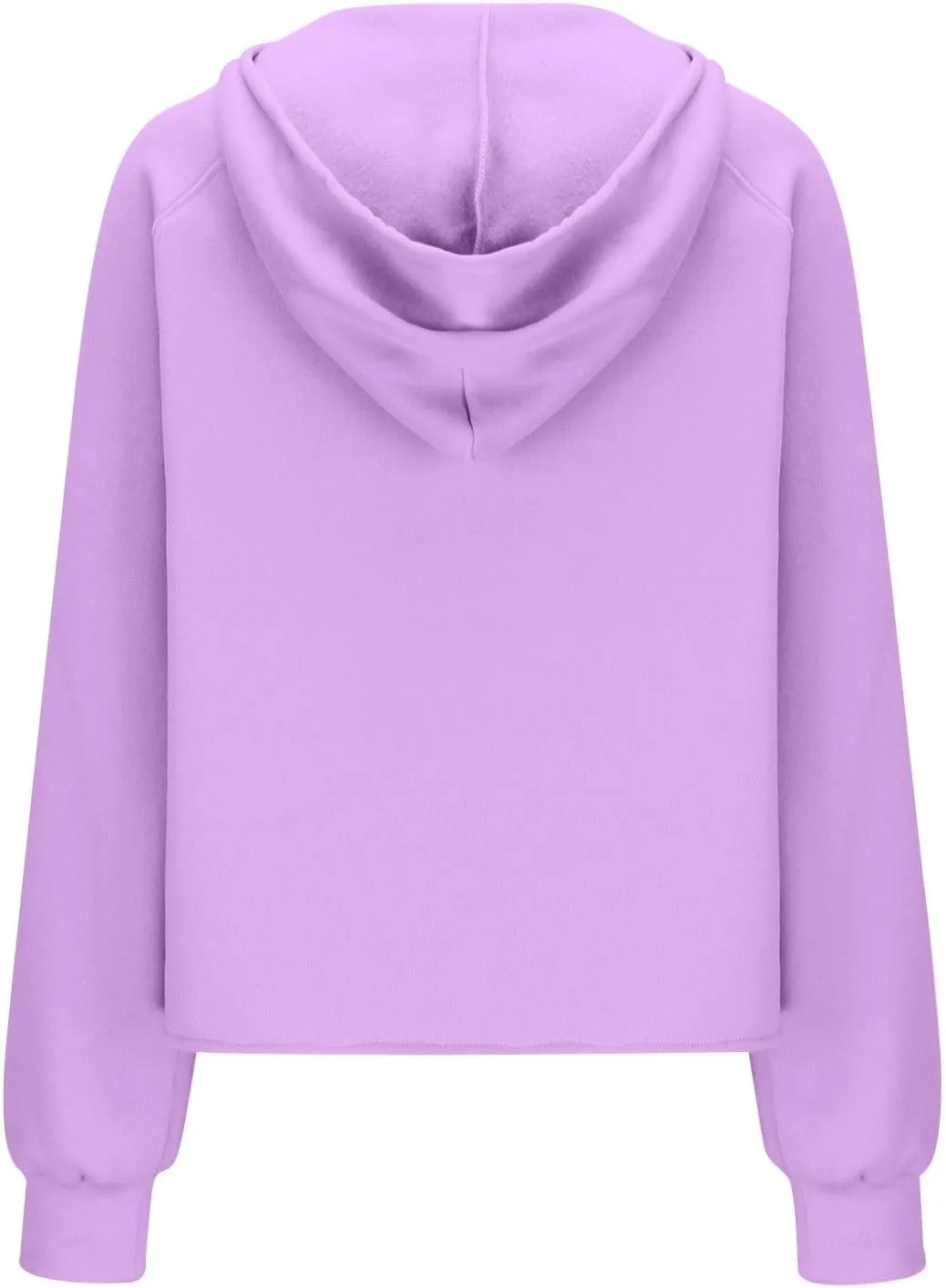 Womens Sweatshirts Half Zip Cropped Pullover Fleece Quarter Zipper Hoodies Thumb Hole Solid Sweatshirt with Pocket