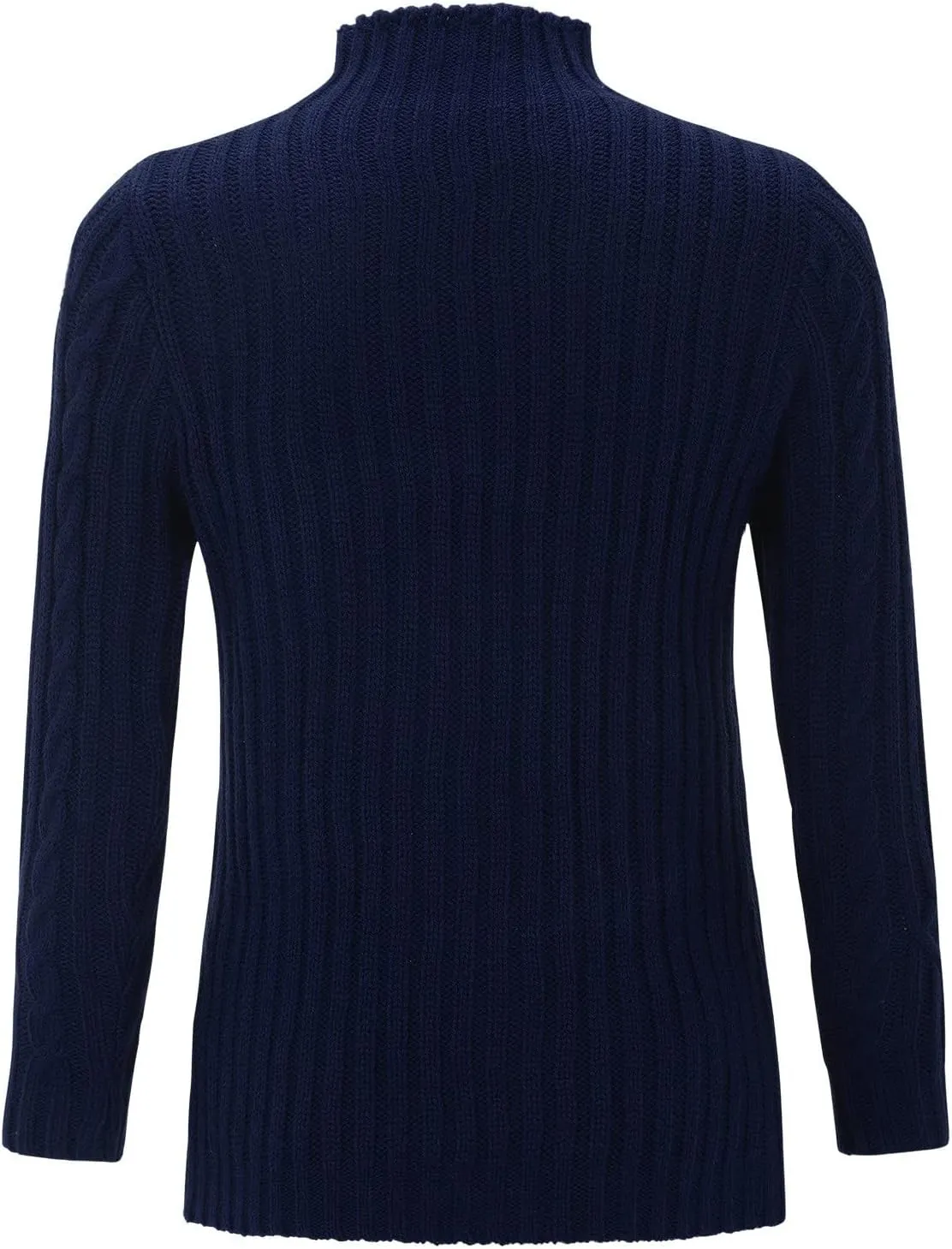 Womens Turtleneck Oversized Sweaters Wool Knit Bottom Female Long Sleeve Thick Loose Pullover Sweaters for Women