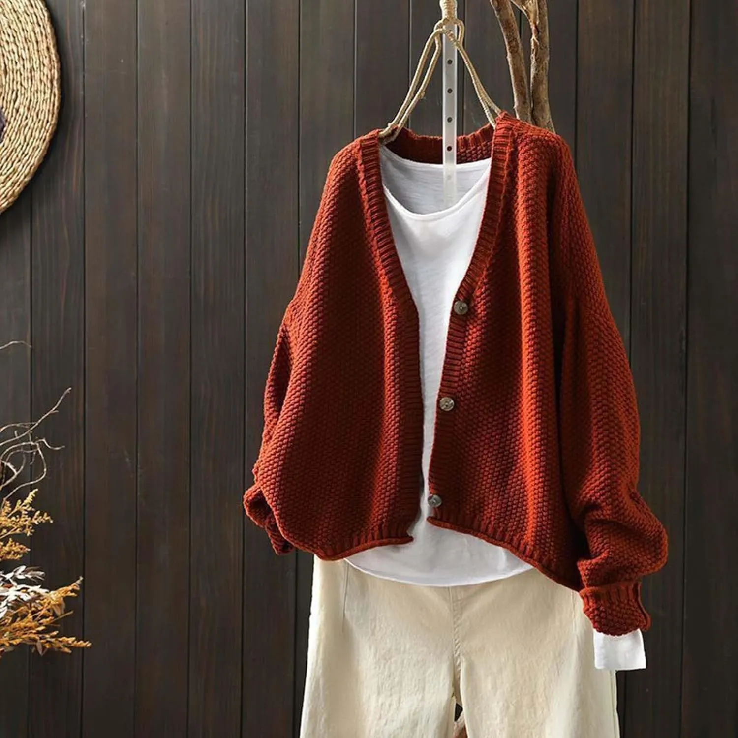 Women's Turtleneck Sweater 2024 Long Sleeve Knitted Ribbed Fall Casual Fashion Oversized Basic Knit Sweaters