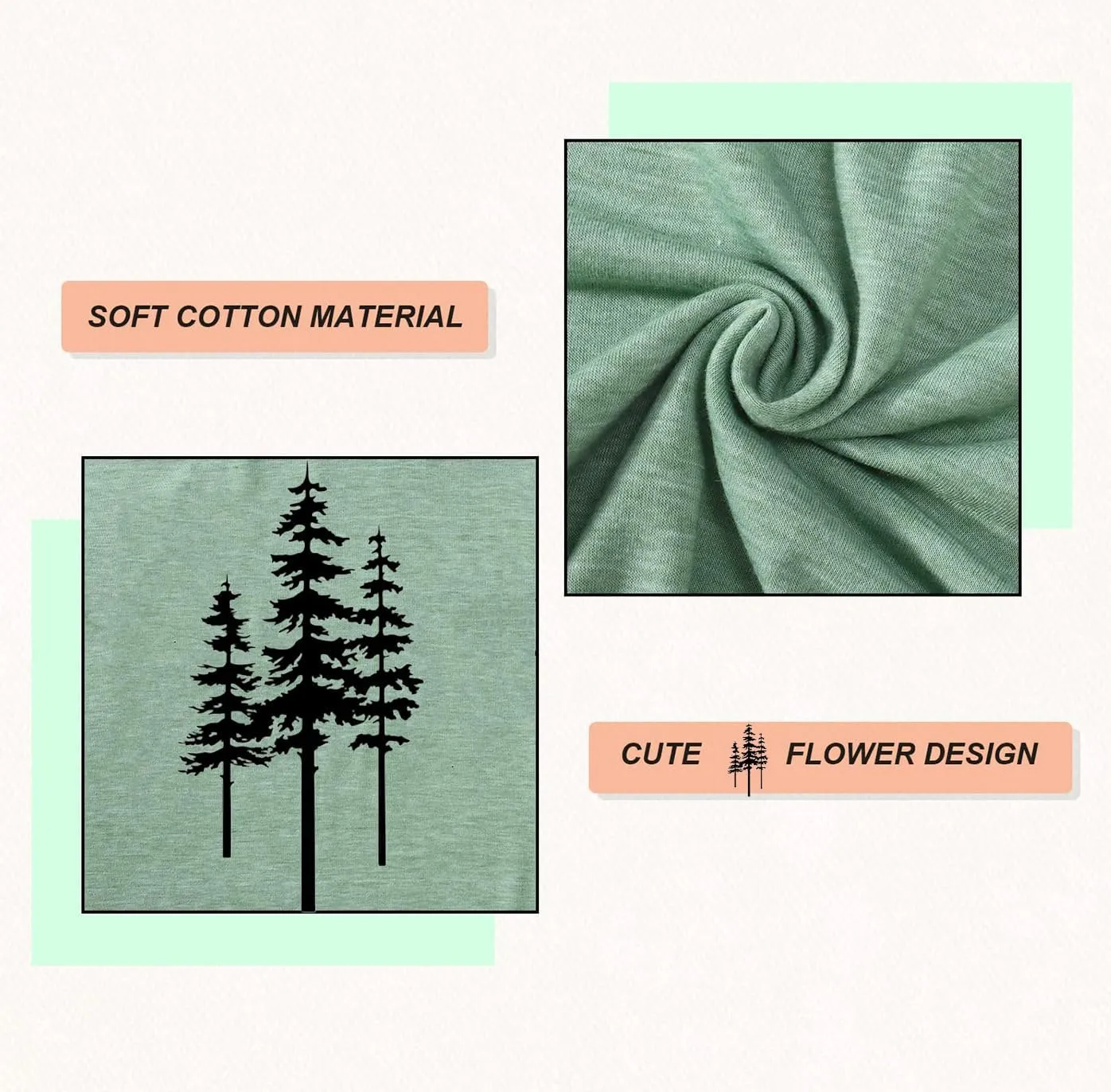 Womens Vintage Tree Graphic Tees Novelty Two Sides Tree Casual T Shirts