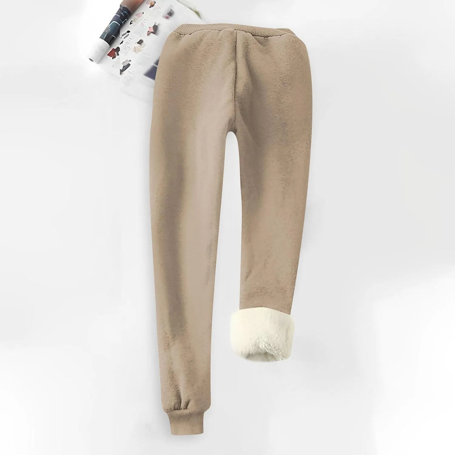 Women's Warm Sherpa Lined Athletic Sweatpants Jogger Fleece Pants