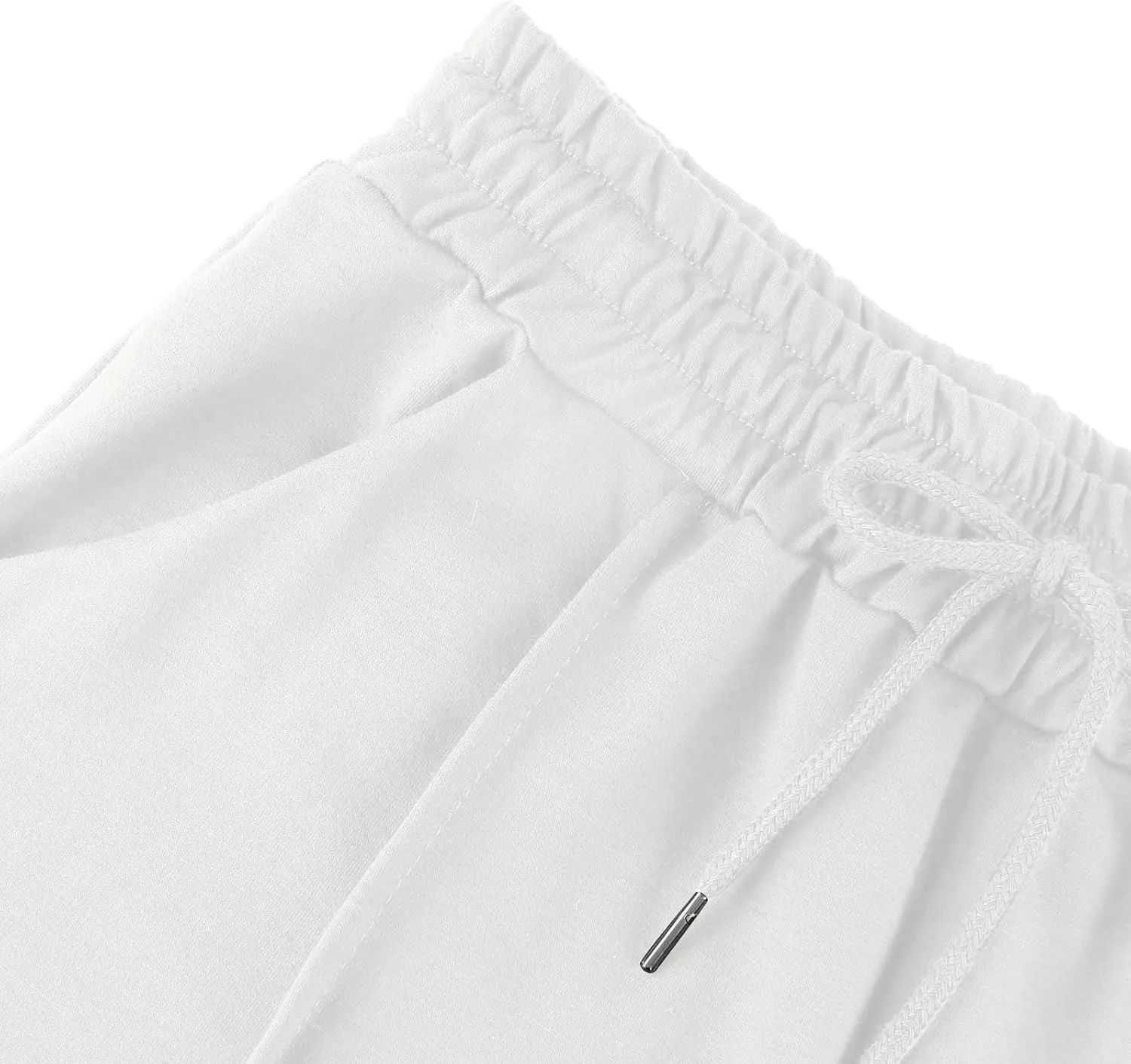 Womens Wide Leg Sweatpants Casual Drawstring High Waisted Flared Sweatpants Baggy Lightweight Joggers with Pockets