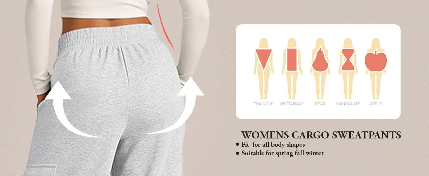 Womens Wide Leg Sweatpants High Waisted Straight Leg Baggy Pants Drawstring Athletic Joggers Warm Clothes 2025