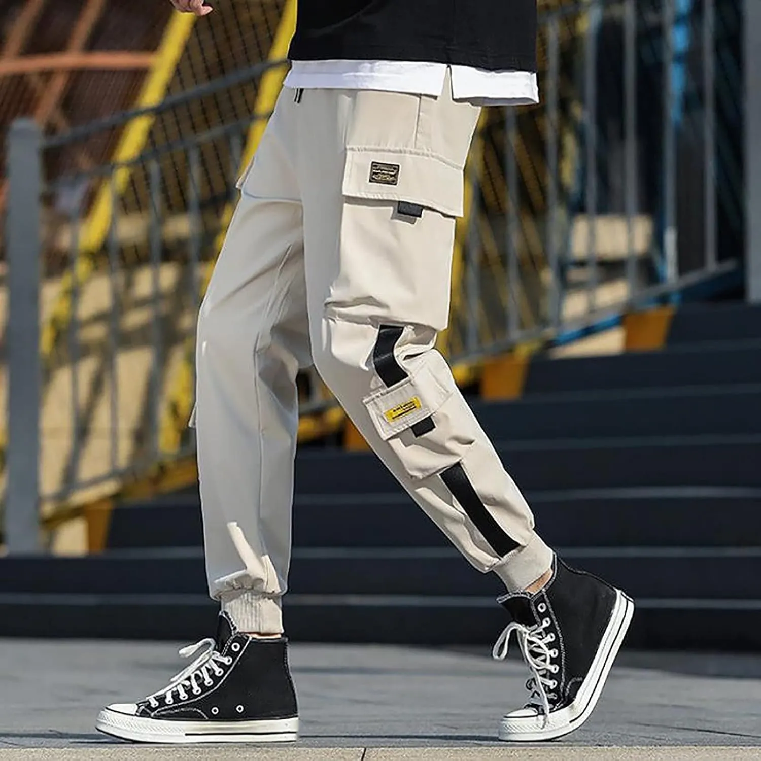 Work Pant for Men Slim Fit Outdoor Hiking Pant Multi Pockets Classic Fit Comfort Utility Cargo Work Pant Regular Fit