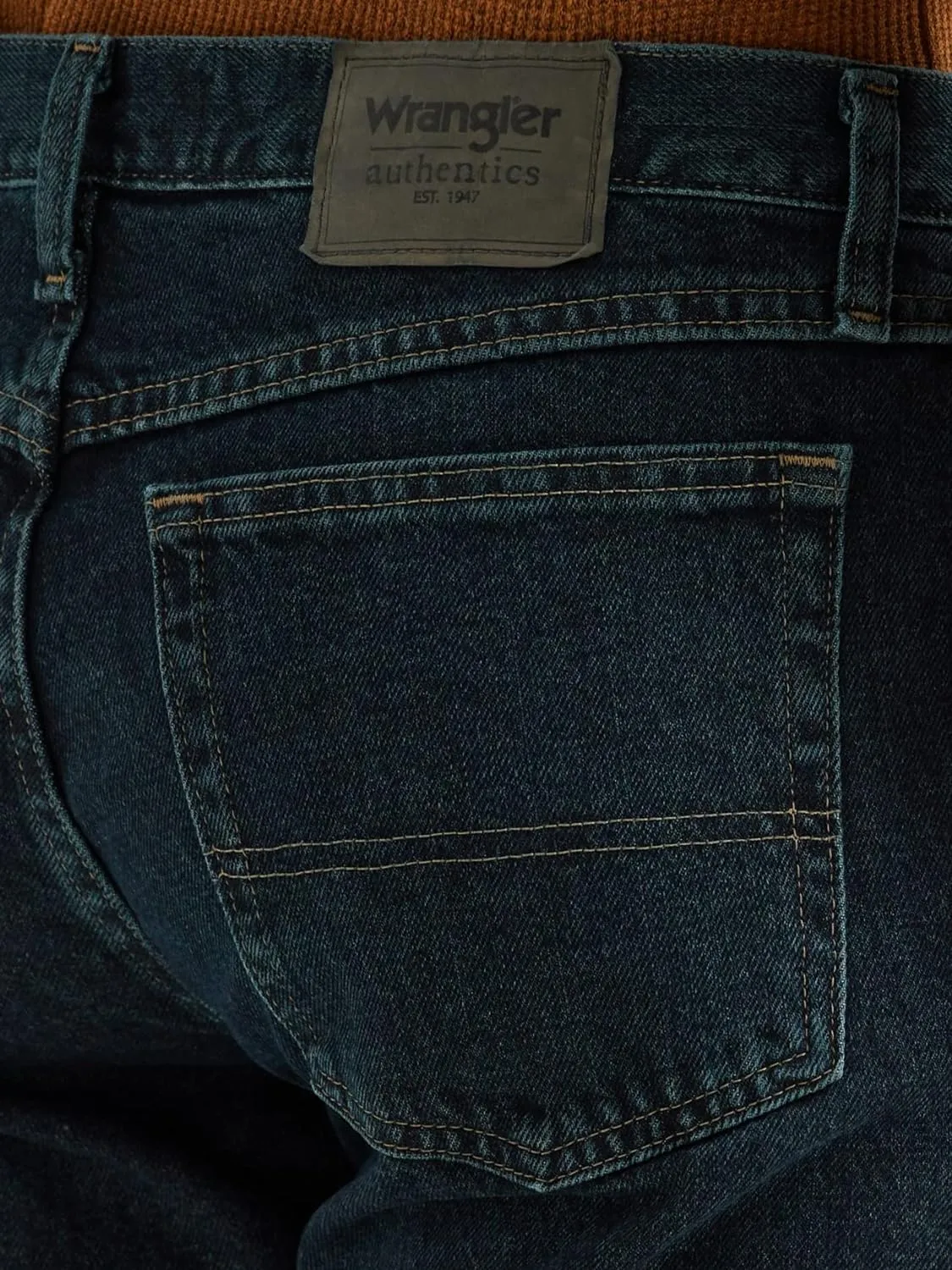 Wrangler Authentics Men's Classic 5-Pocket Relaxed Fit Cotton Jean