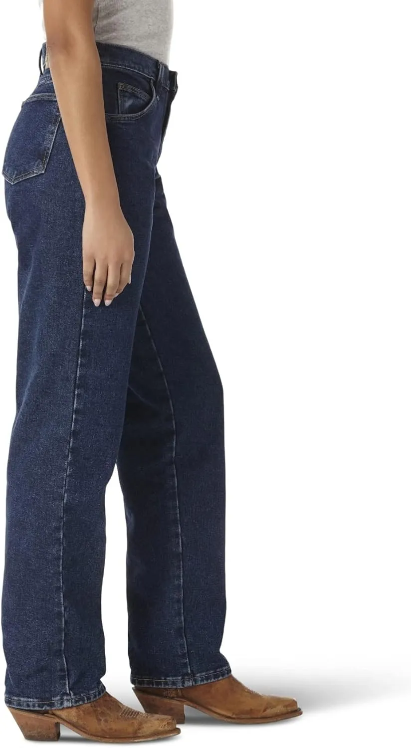 Wrangler Women's Blues Relaxed Fit High Rise Heavyweight Jean