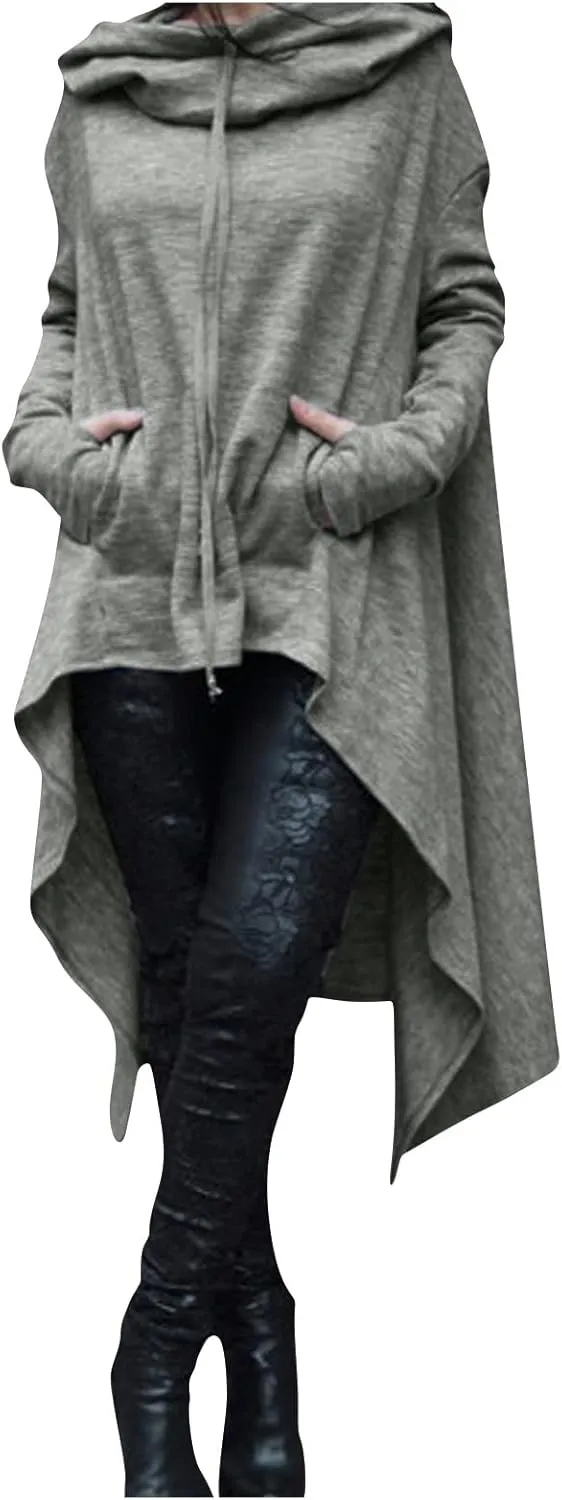 Ymosrh Women's Tunic Sweaters Oversized Sweaters 2023 Fall Fuzzy Knit Chunky Warm Pullover Sweater, S-5XL
