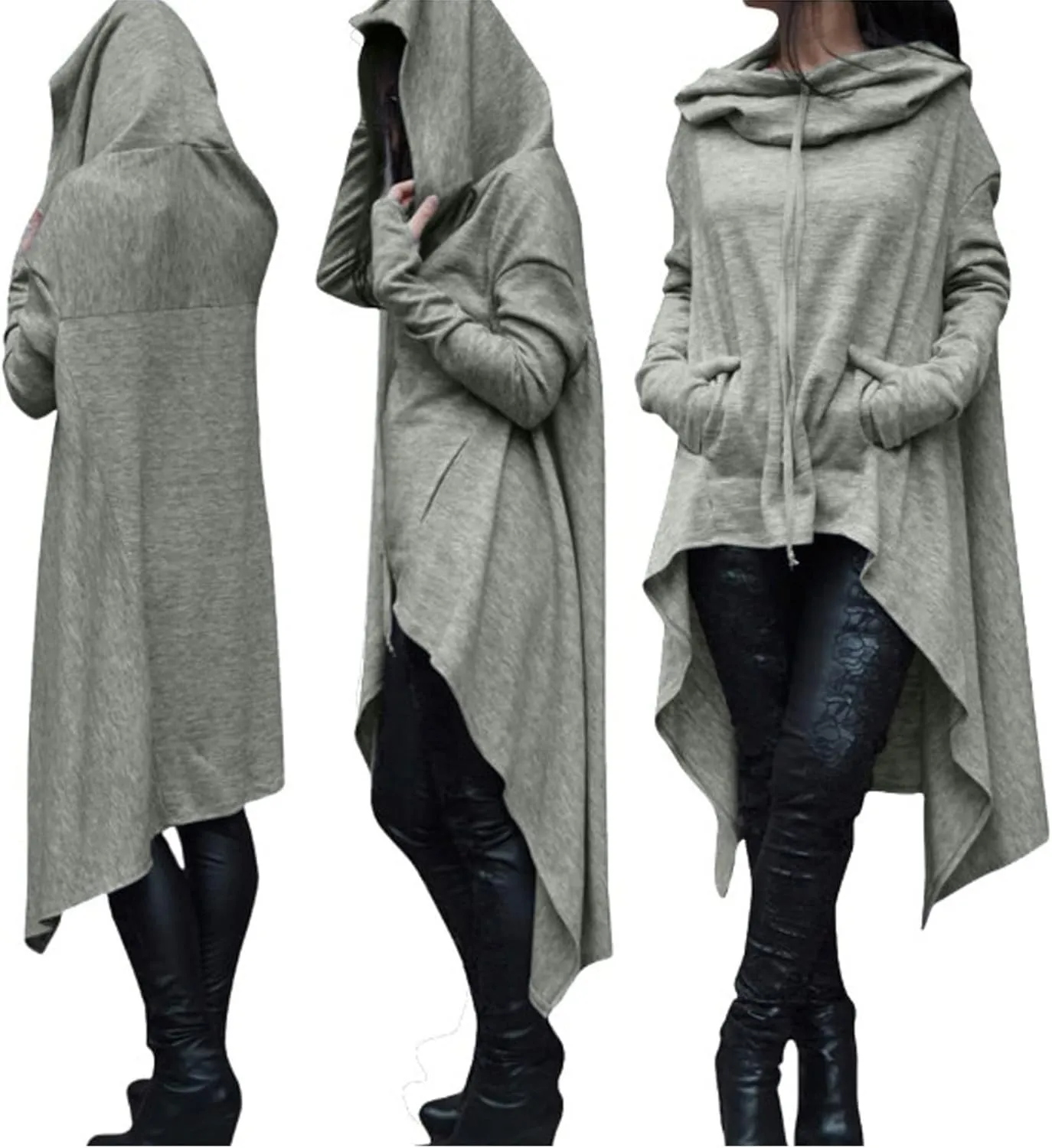 Ymosrh Women's Tunic Sweaters Oversized Sweaters 2023 Fall Fuzzy Knit Chunky Warm Pullover Sweater, S-5XL