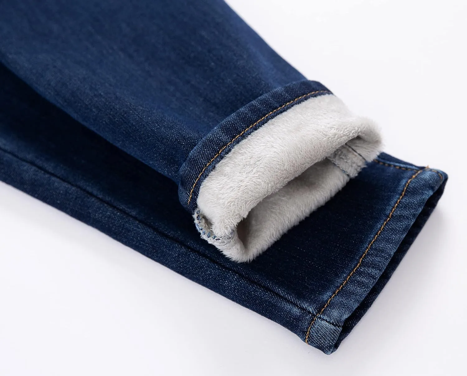 zsangbee Women's Thermal Jeans Fleece Lined Jeans Winter Skinny Jeans Warm Denim Pants